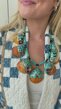 Load and play video in Gallery viewer, Turquoise Shell Necklace
