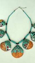Load and play video in Gallery viewer, Turquoise Shell Necklace

