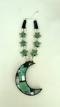 Load and play video in Gallery viewer, Turquoise Moon and Stars Necklace
