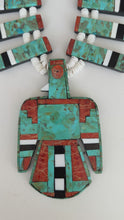 Load and play video in Gallery viewer, Turquoise Thunderbird Necklace
