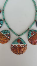 Load and play video in Gallery viewer, Turquoise Shell Necklace
