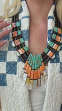 Load and play video in Gallery viewer, Turquoise and Spiny Oyster Necklace

