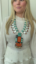 Load and play video in Gallery viewer, Turquoise Thunderbird Necklace
