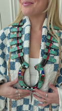 Load and play video in Gallery viewer, Turquoise Horseshoe Necklace
