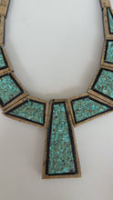 Load and play video in Gallery viewer, Turquoise and Wood Maiden Necklace
