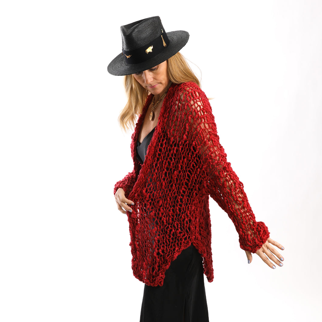 Fe Knits Robe in Red