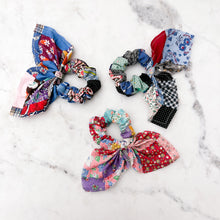 Load image into Gallery viewer, The Philippa Vintage Quilted Scrunchie
