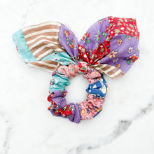 Load image into Gallery viewer, The Janine Vintage Quilted Scrunchie
