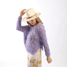 Load image into Gallery viewer, Fe Knits Girlfriend Sweater in Lila
