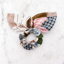 Load image into Gallery viewer, The Holly Vintage Quilted Scrunchie
