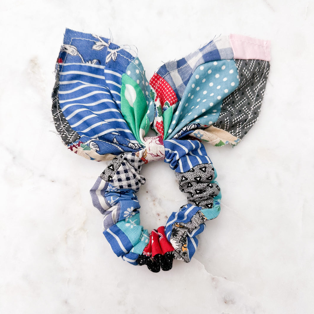 The Taylor Vintage Quilted Scrunchie