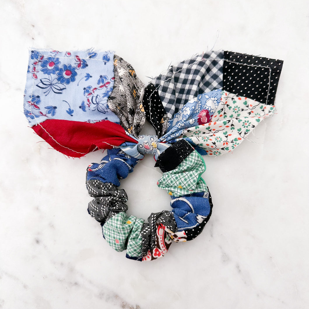 The Philippa Vintage Quilted Scrunchie