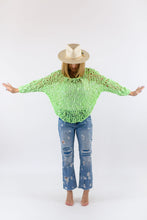 Load image into Gallery viewer, Fe Knits Girlfriend Sweater in Neon Green
